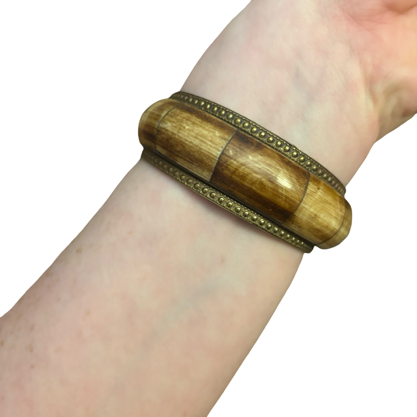 Bone and Brass Bangle