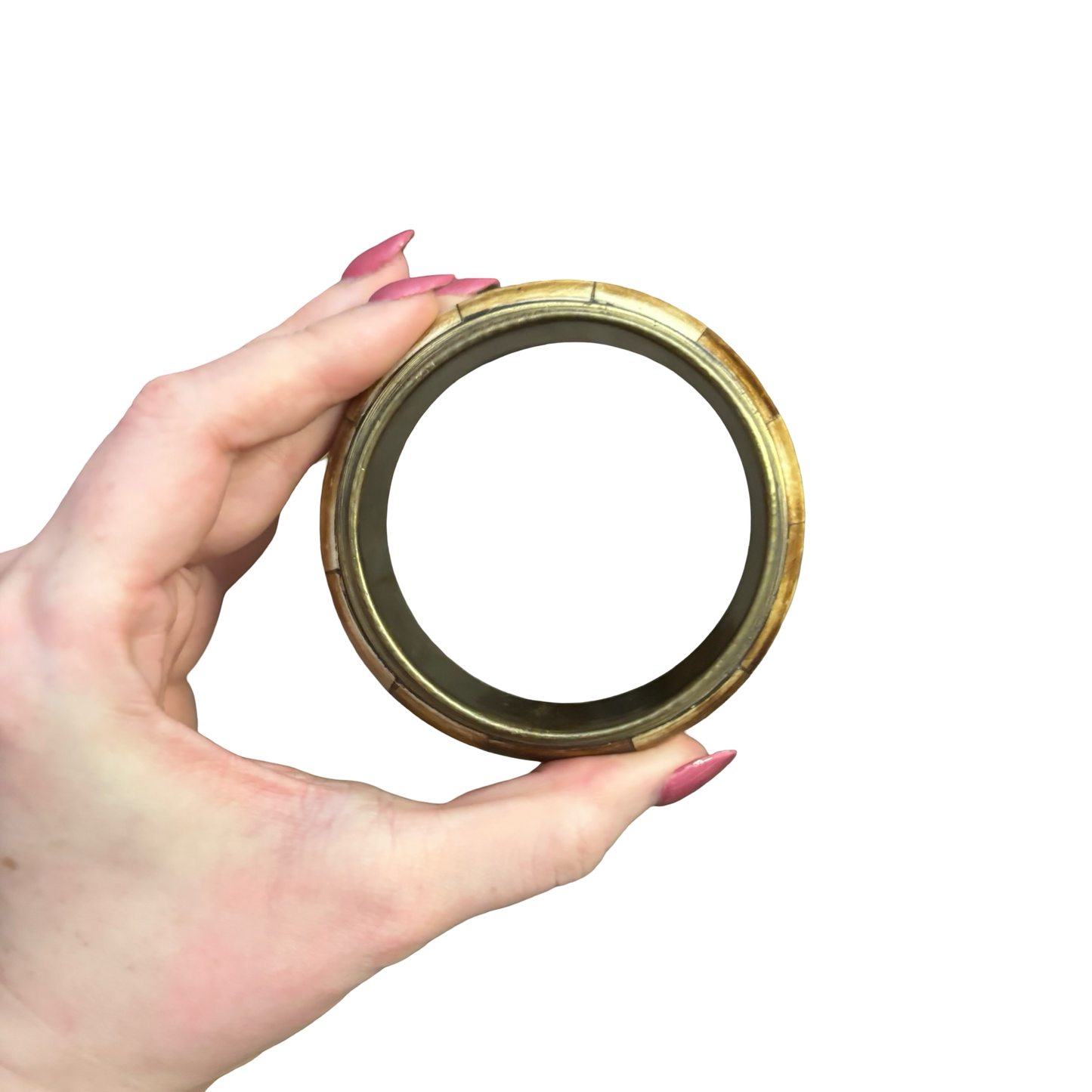 Bone and Brass Bangle