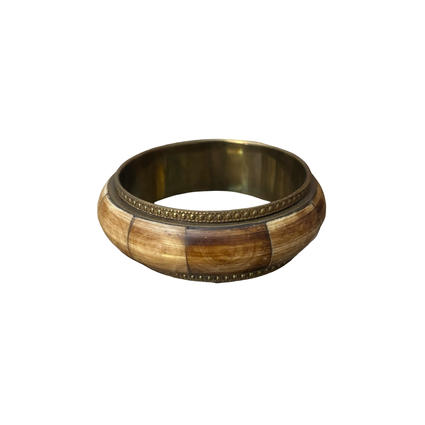Bone and Brass Bangle