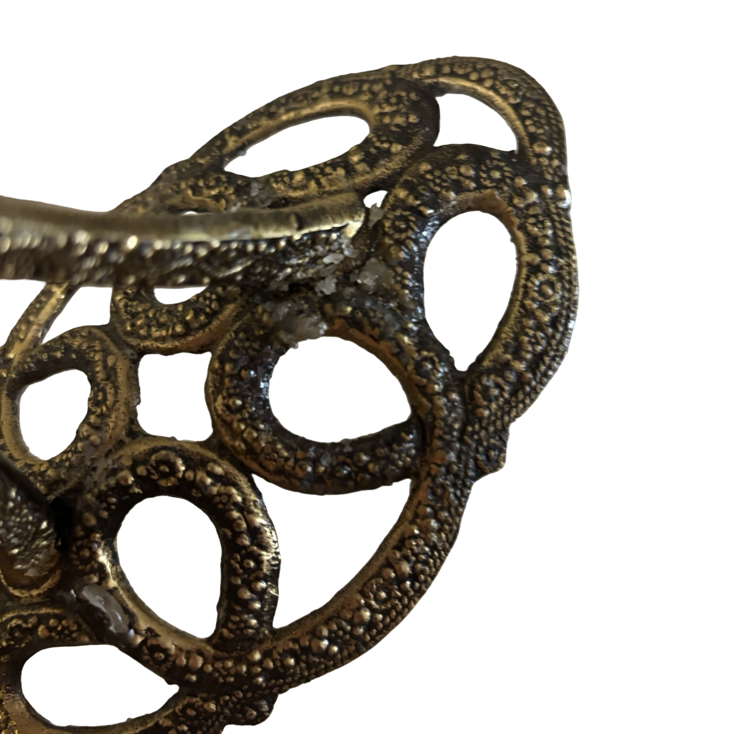 Brutalist Cast Brass Candelabra