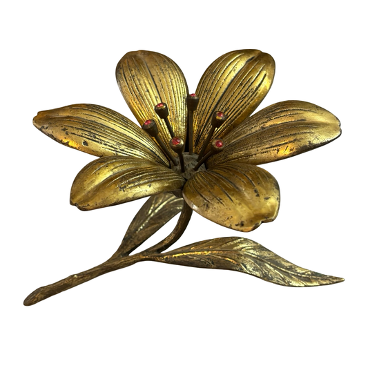 Brass Lotus Flower Ashtray