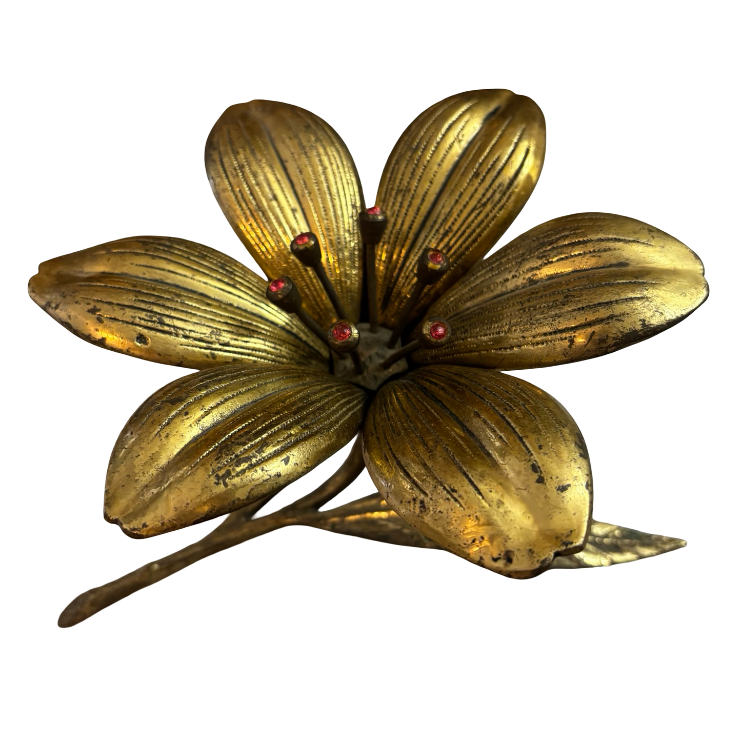 Brass Lotus Flower Ashtray