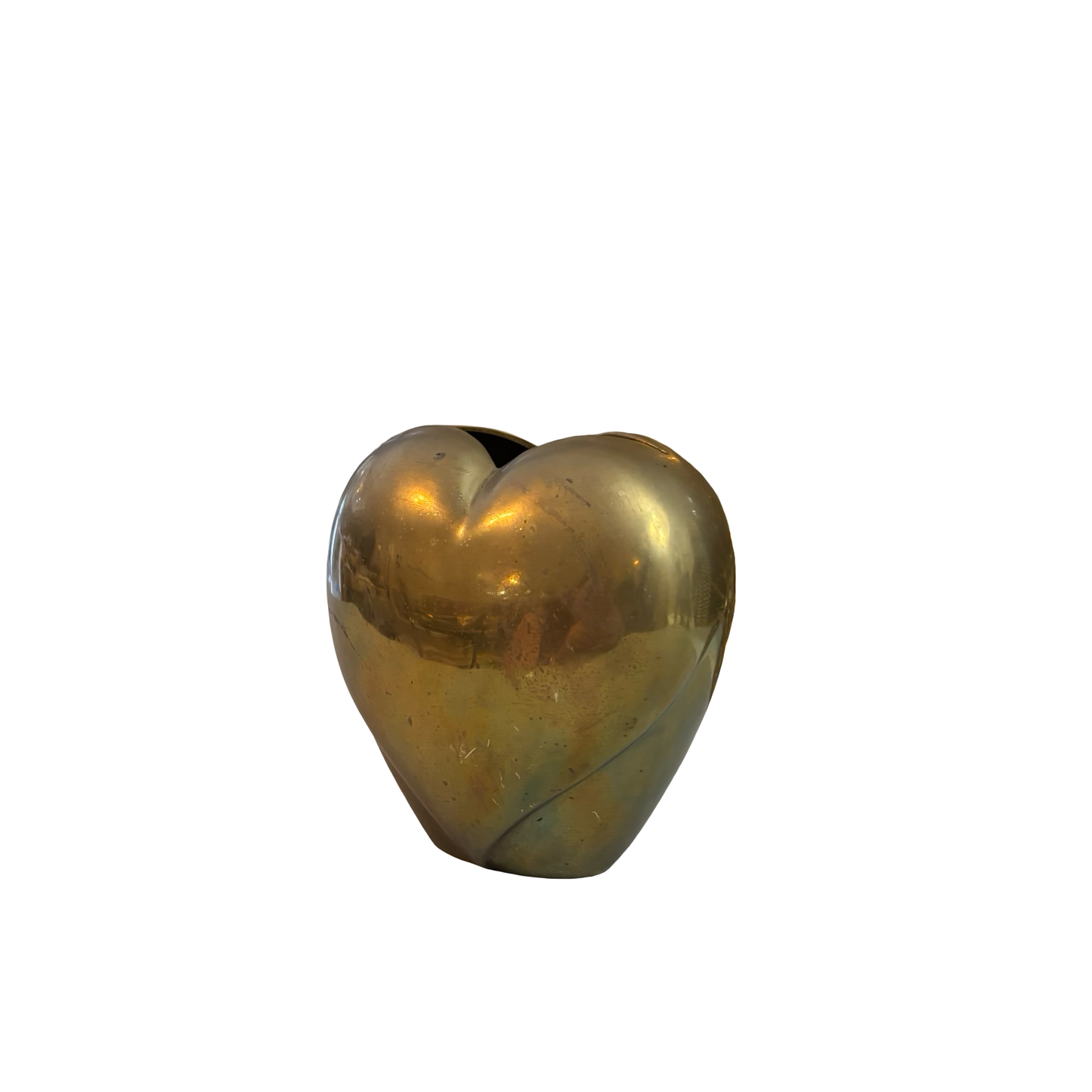 Brass Heart Vase