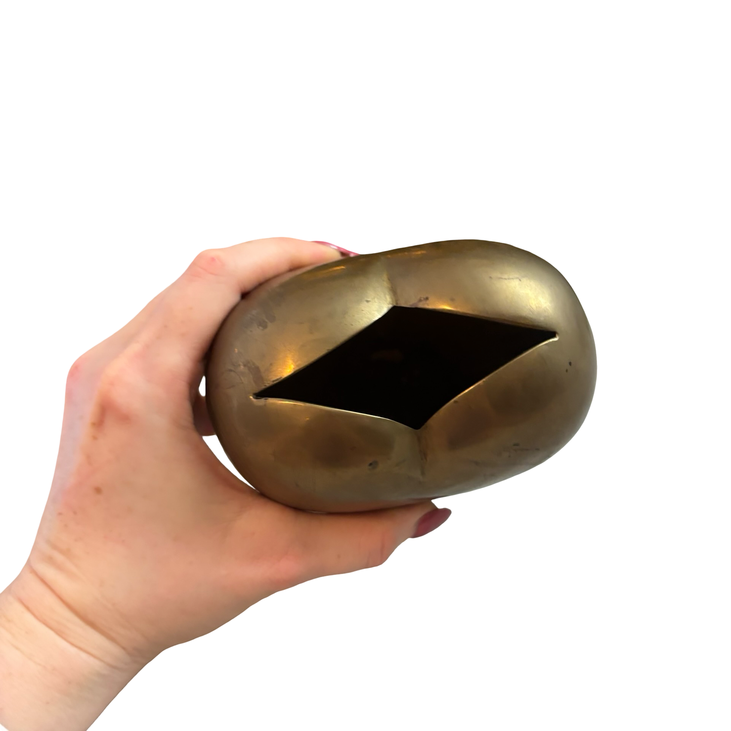 Brass Heart Vase