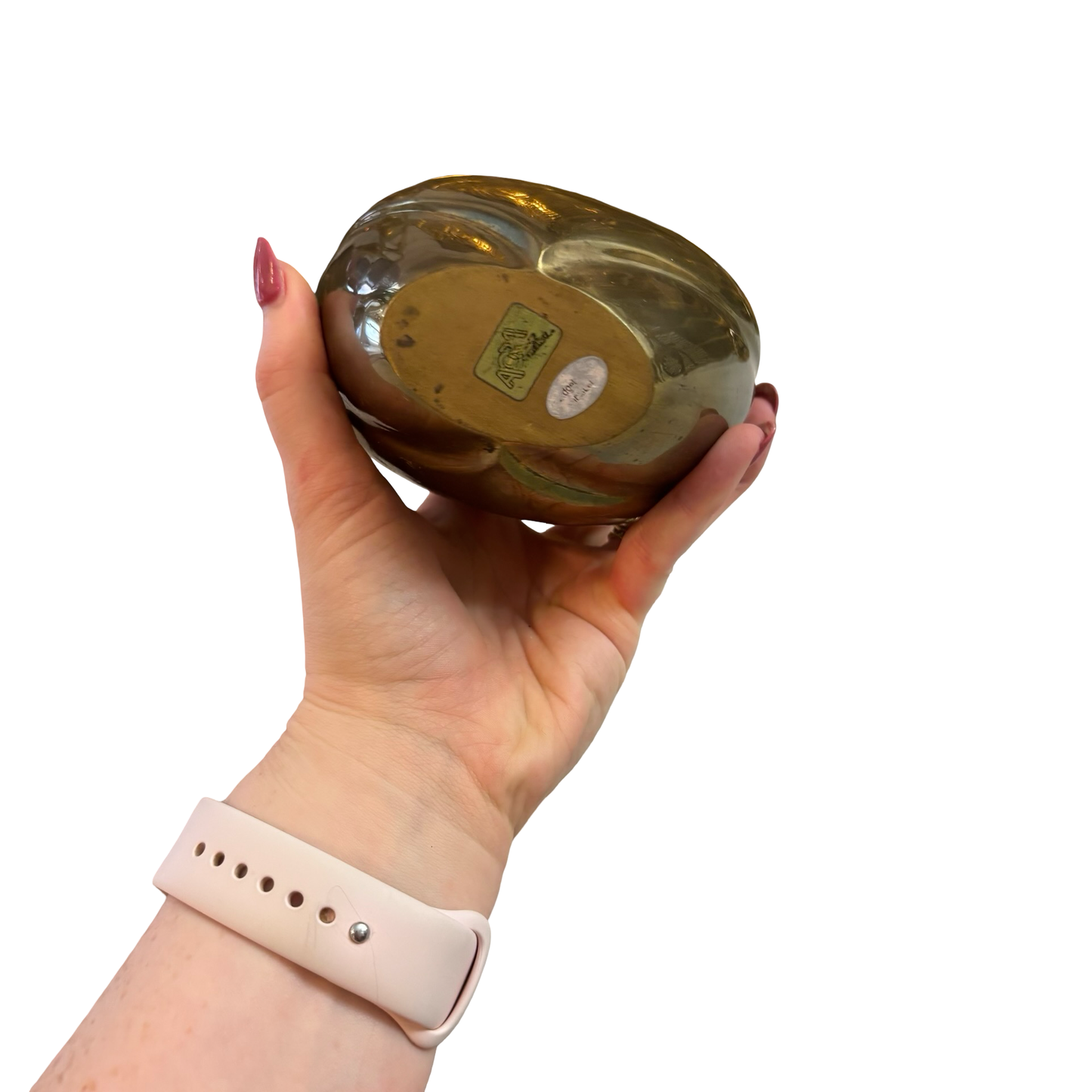 Brass Heart Vase