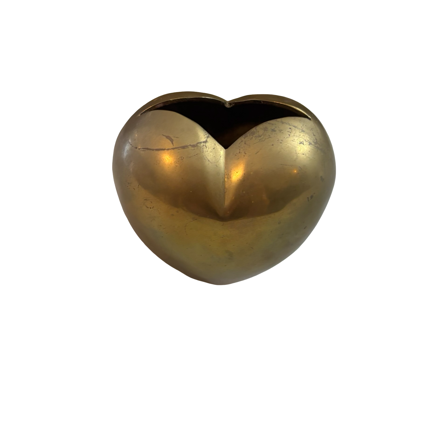 Brass Heart Vase