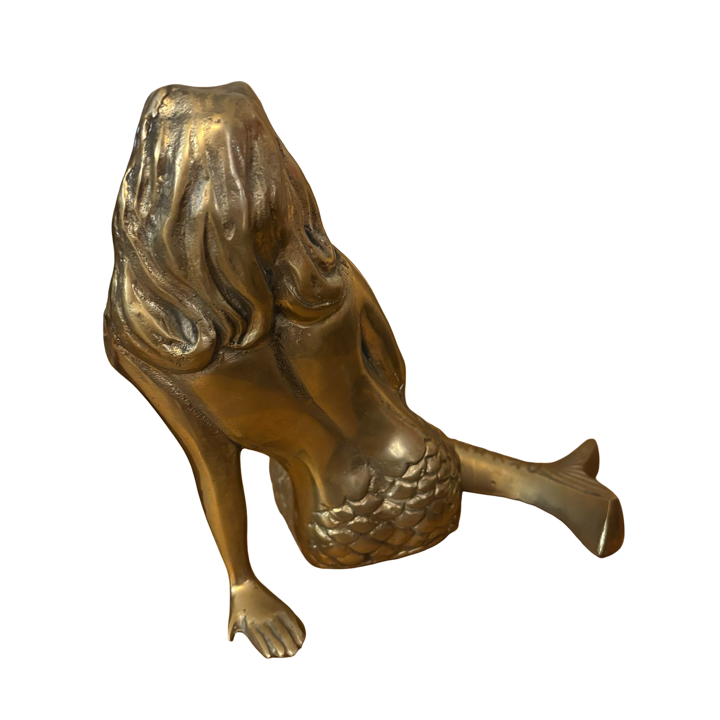 Large Brass Mermaid