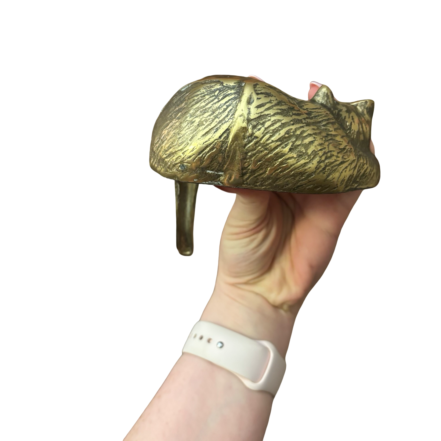 Brass Cat Shelf Sitter