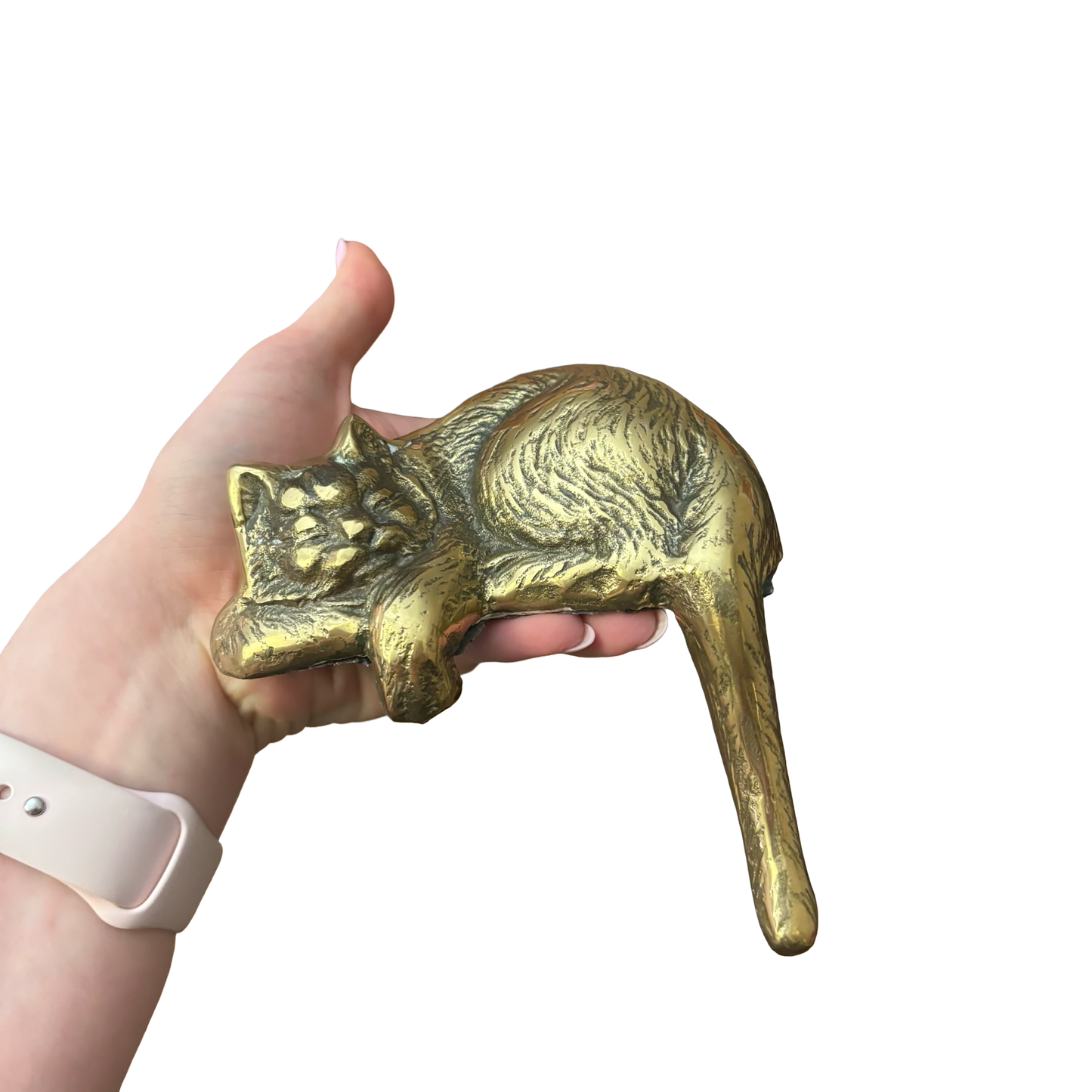 Brass Cat Shelf Sitter