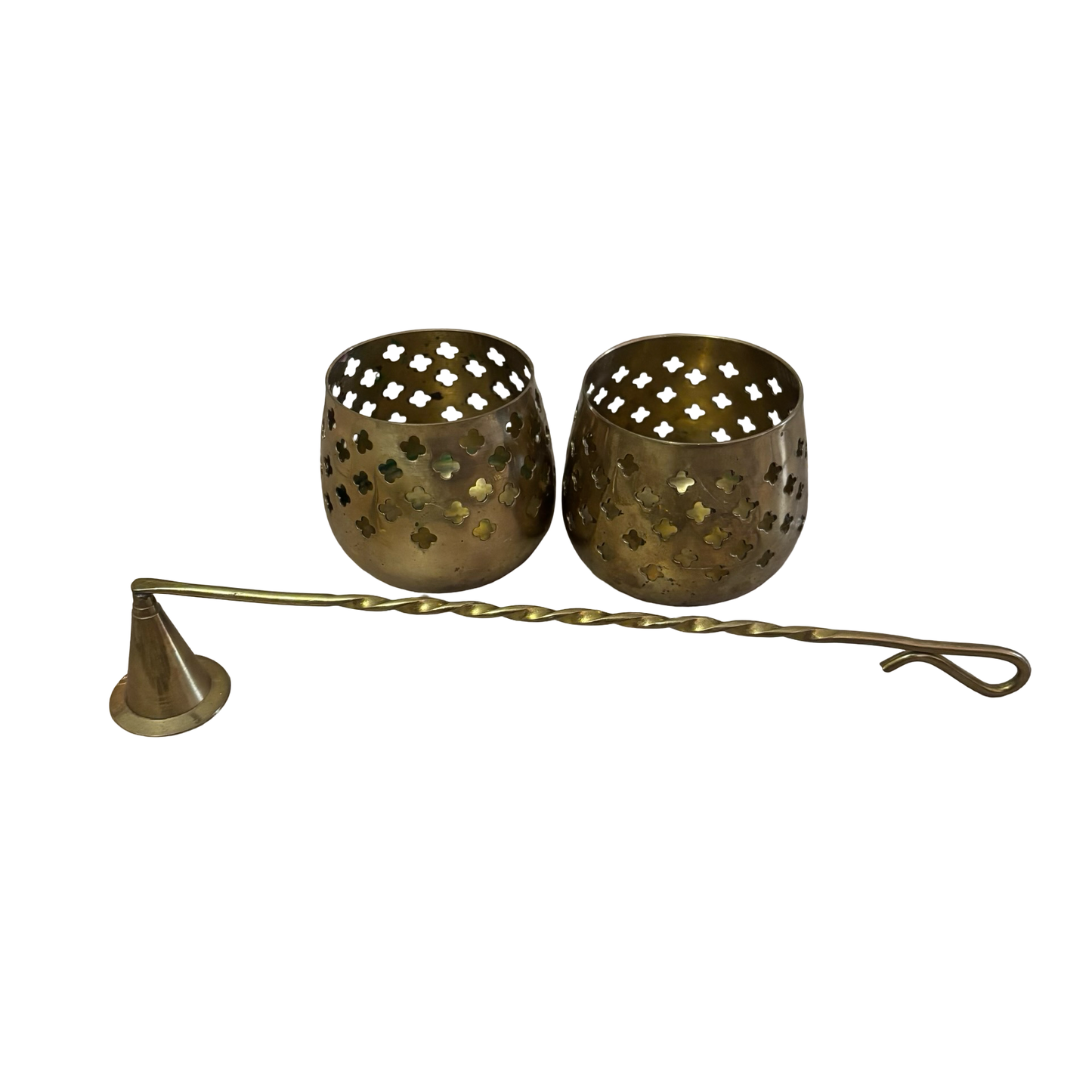 Curated Brass Votive Set