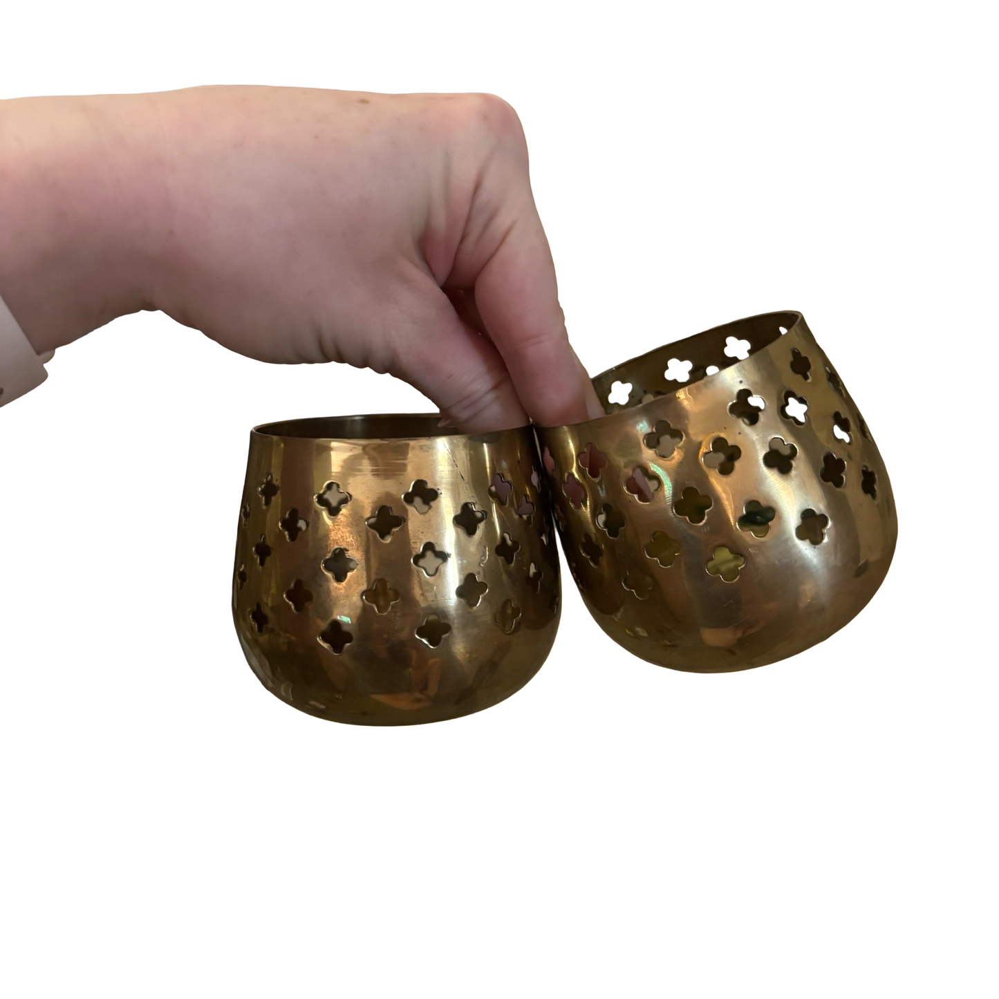 Curated Brass Votive Set
