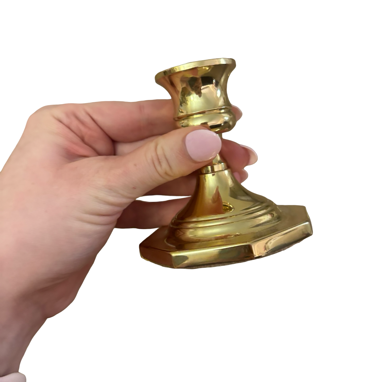 Curated Brass Candlestick Set