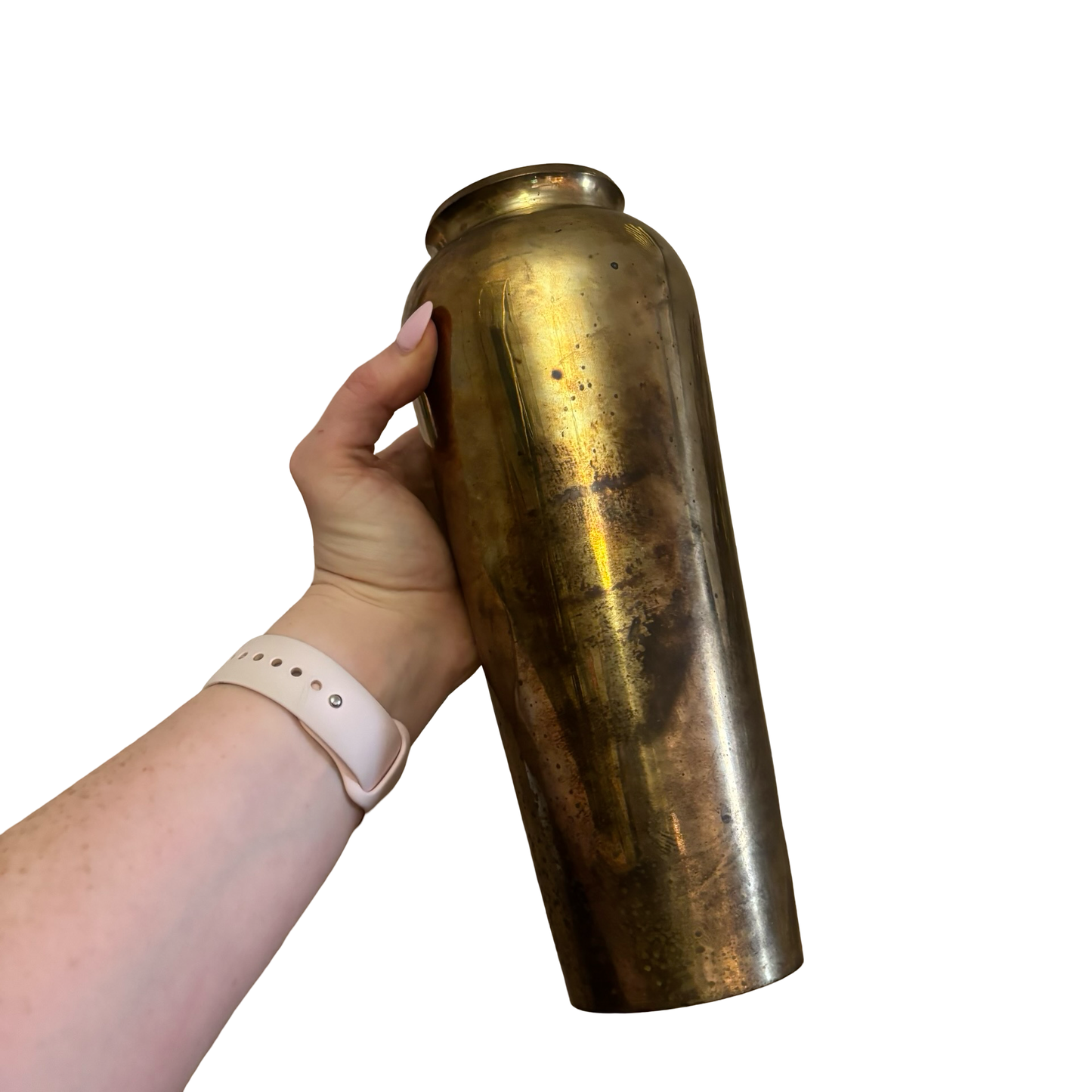 Tall Brass Vase