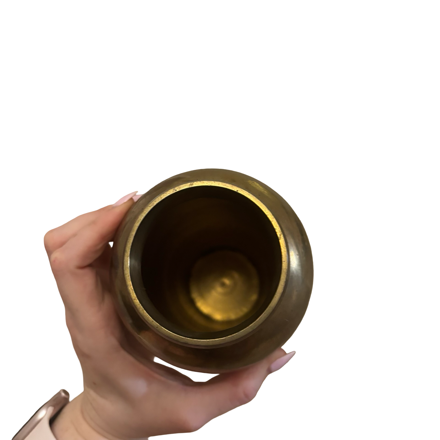 Tall Brass Vase