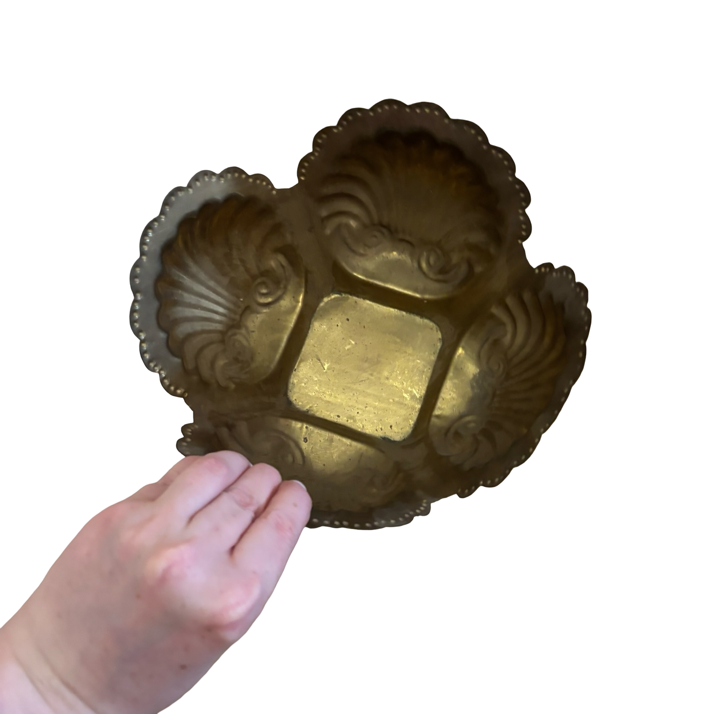 Brass Shell Planter