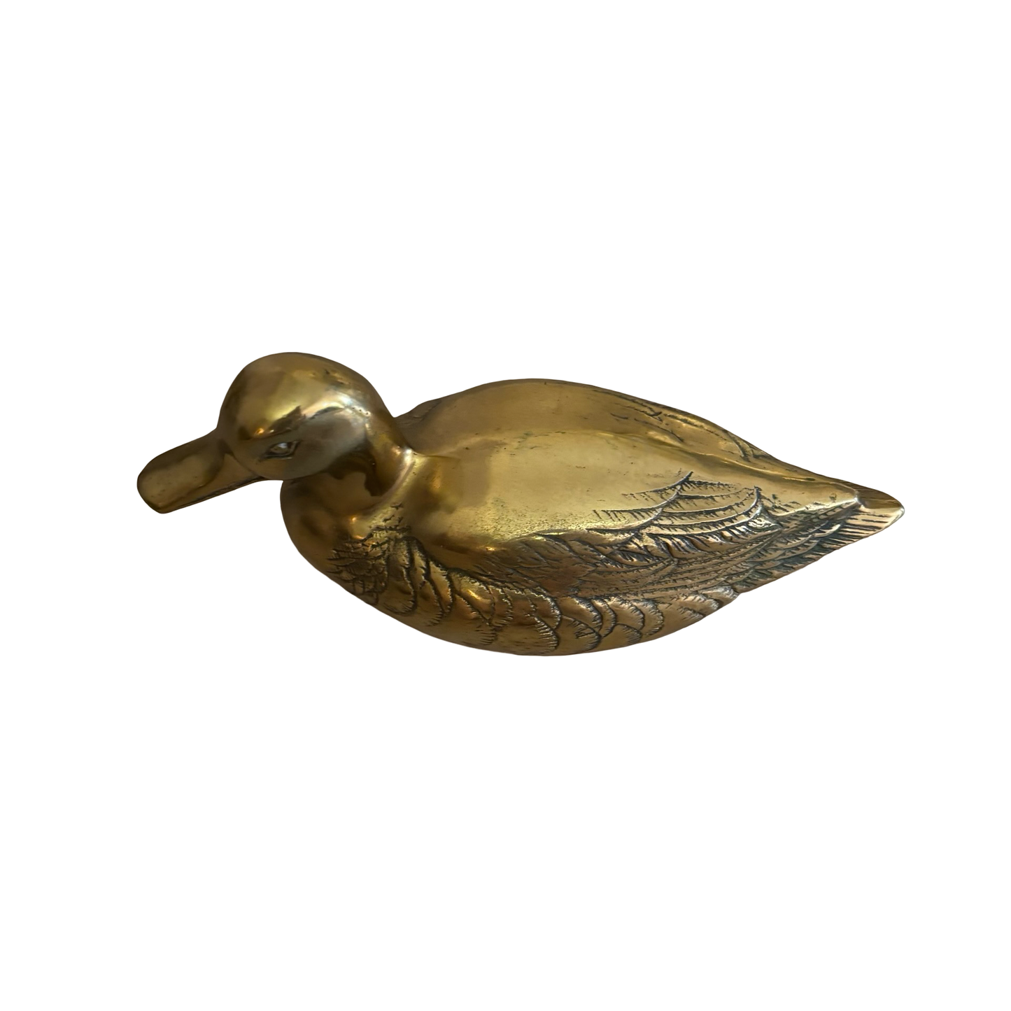 Large Brass Duck