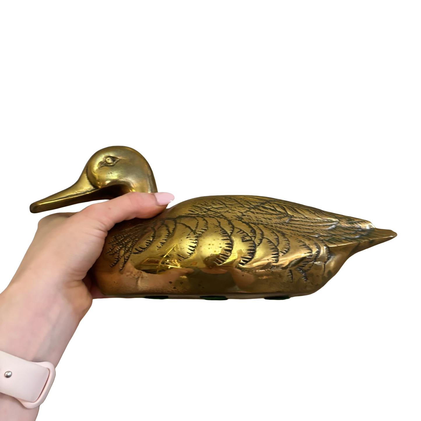 Large Brass Duck