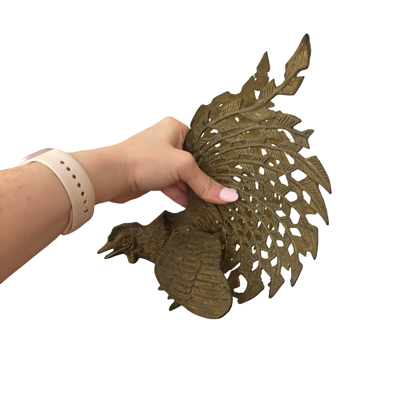 Brass Fighter Rooster Pair