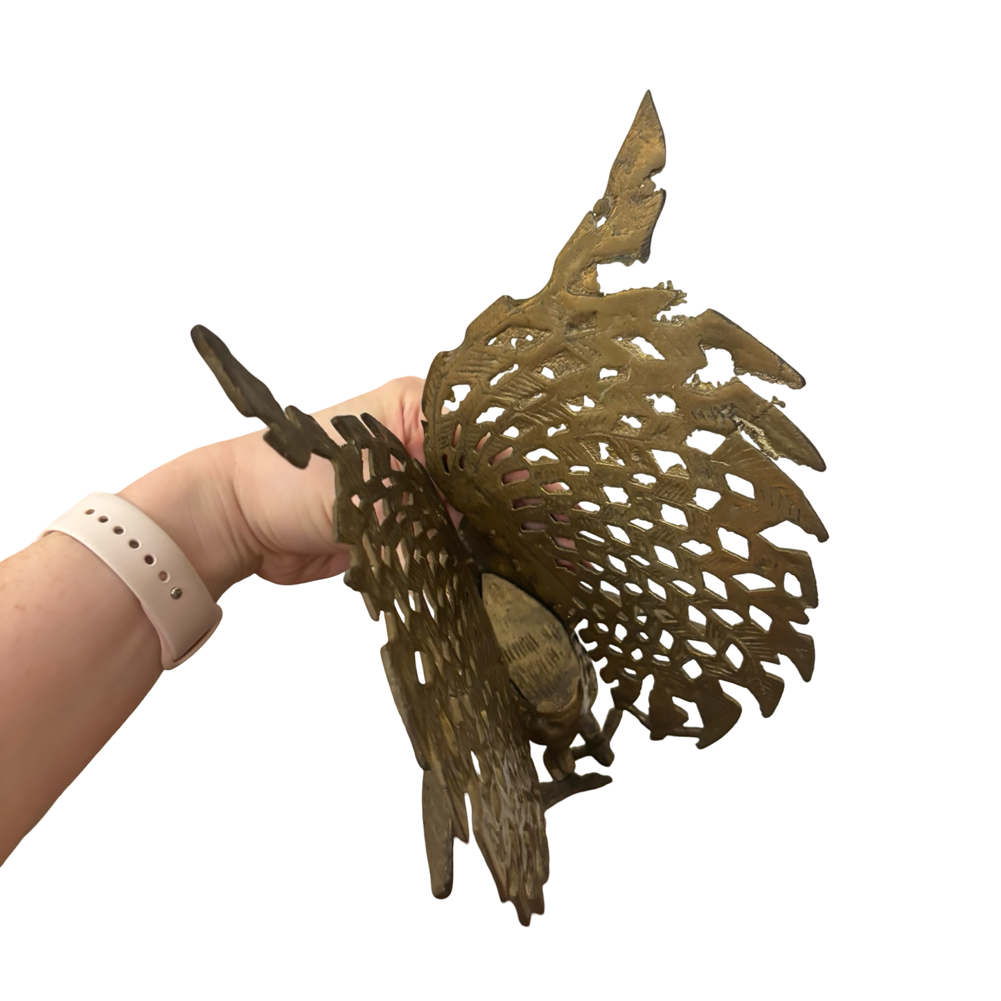 Brass Fighter Rooster Pair