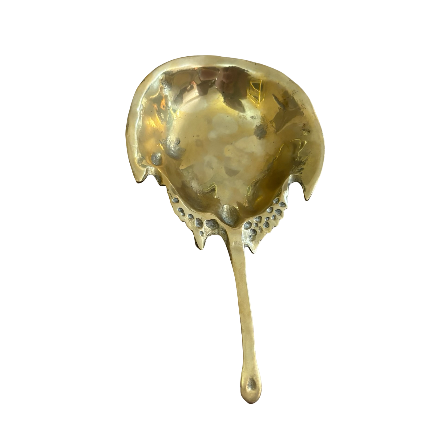 Large Brass Horseshoe Crab Dish
