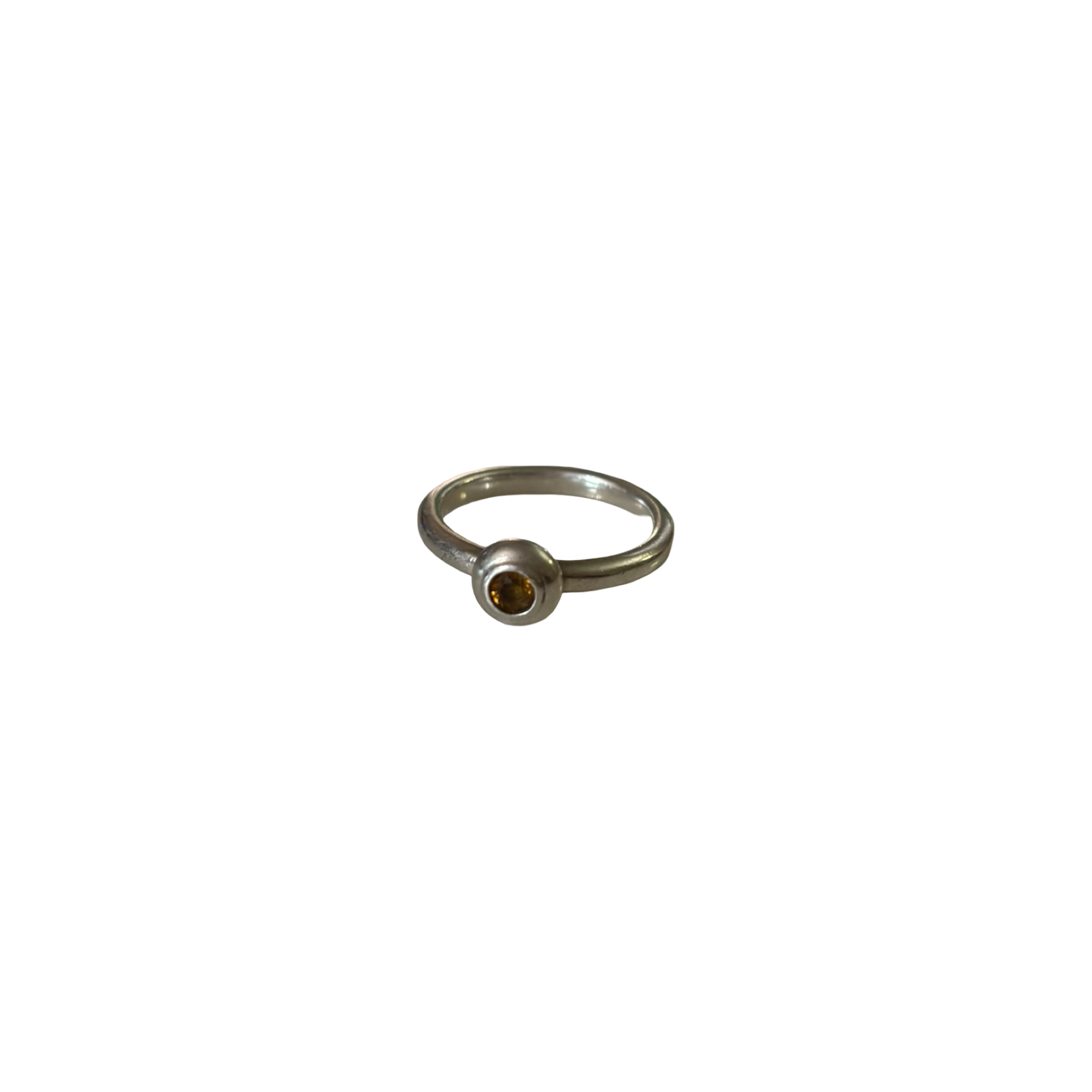 Sterling Silver James Avery Remembrance Ring with Citrine