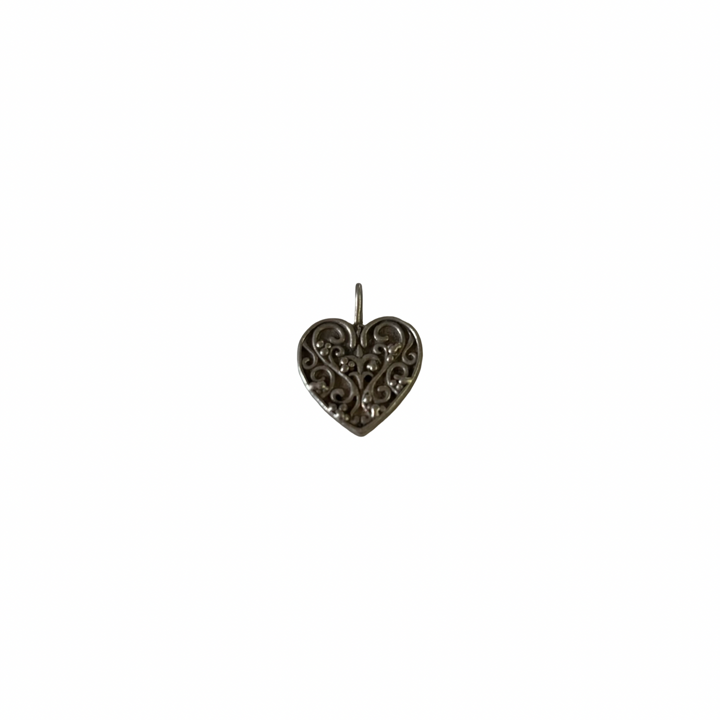 Sterling Silver Filigree Heart Pendant