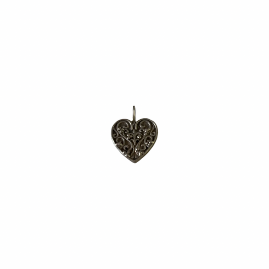 Sterling Silver Filigree Heart Pendant