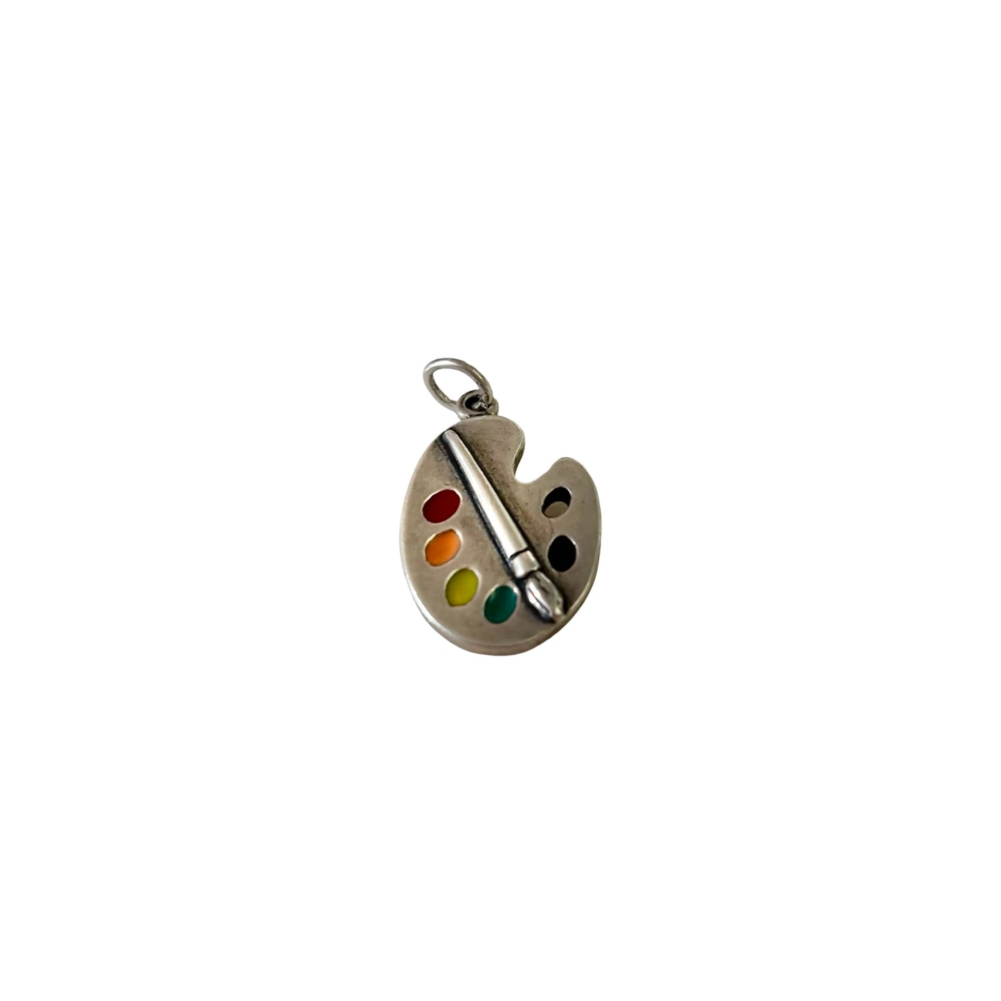 Sterling Silver Paint Palette Pendant