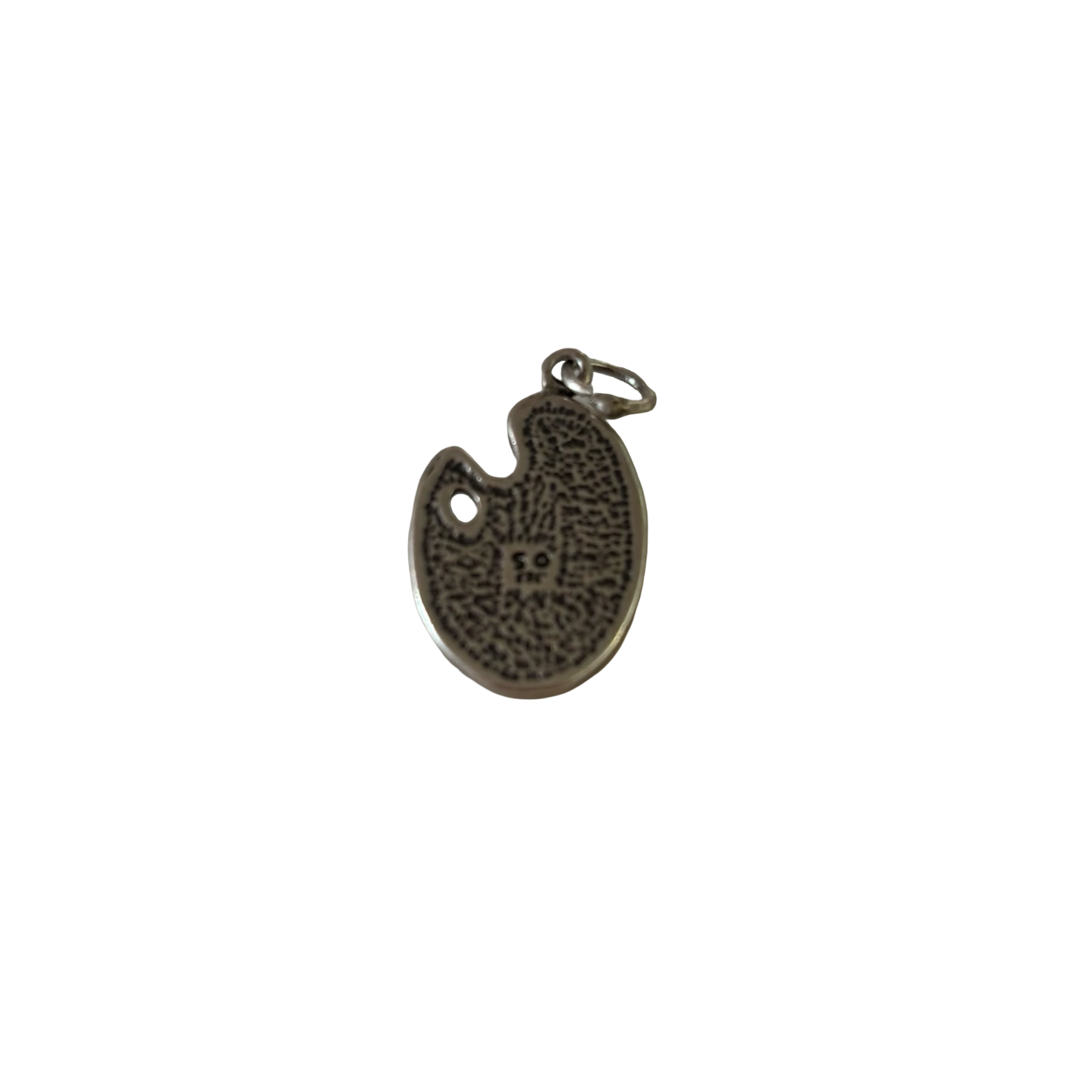Sterling Silver Paint Palette Pendant