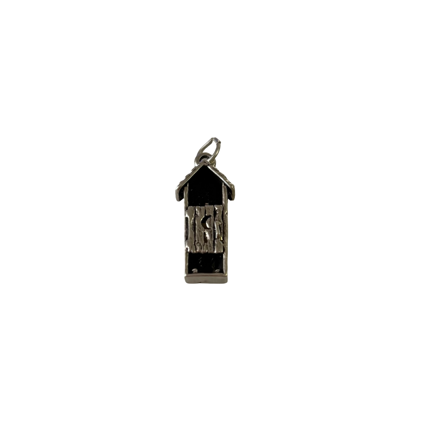 Sterling Silver Outhouse Pendant