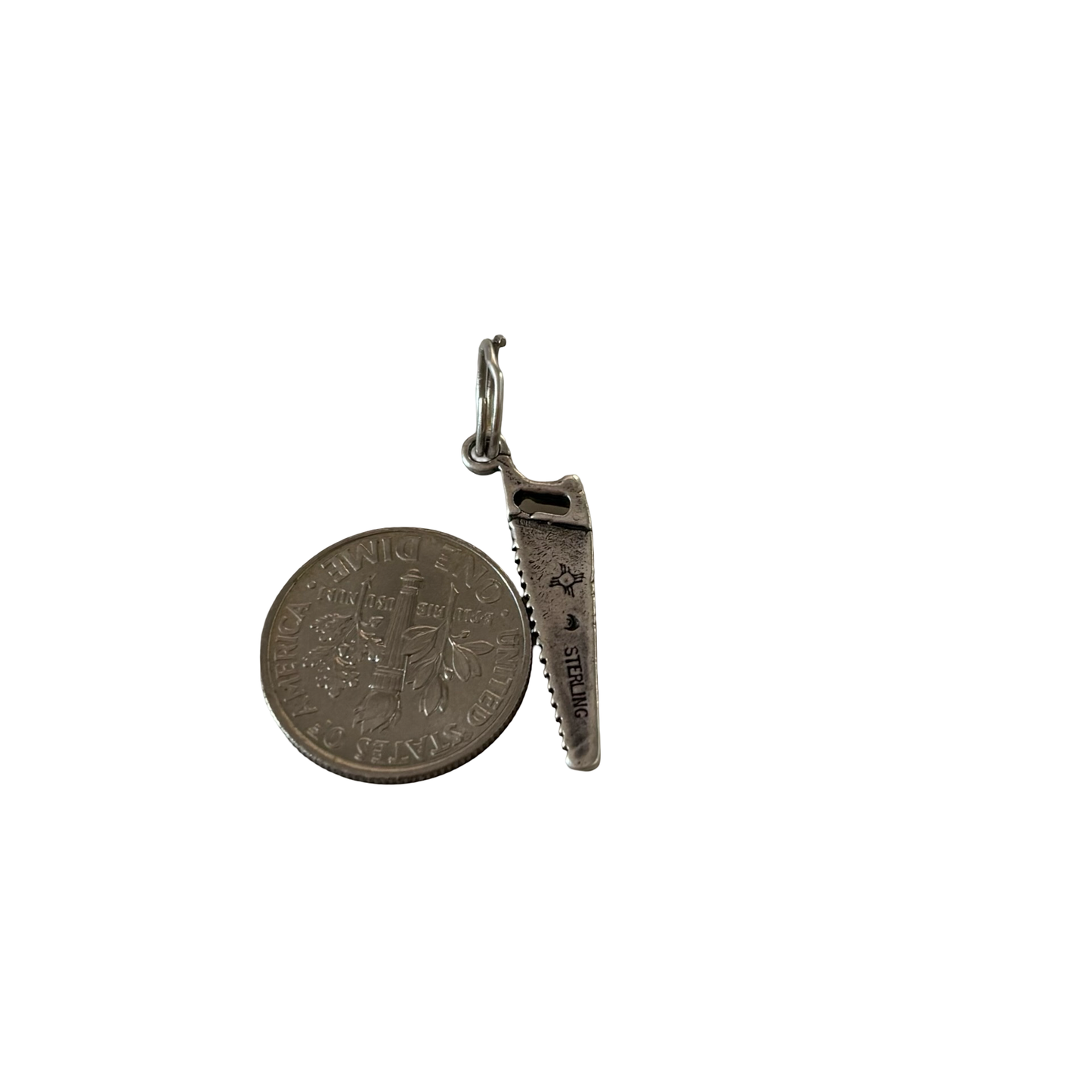 Sterling Silver Saw Pendant