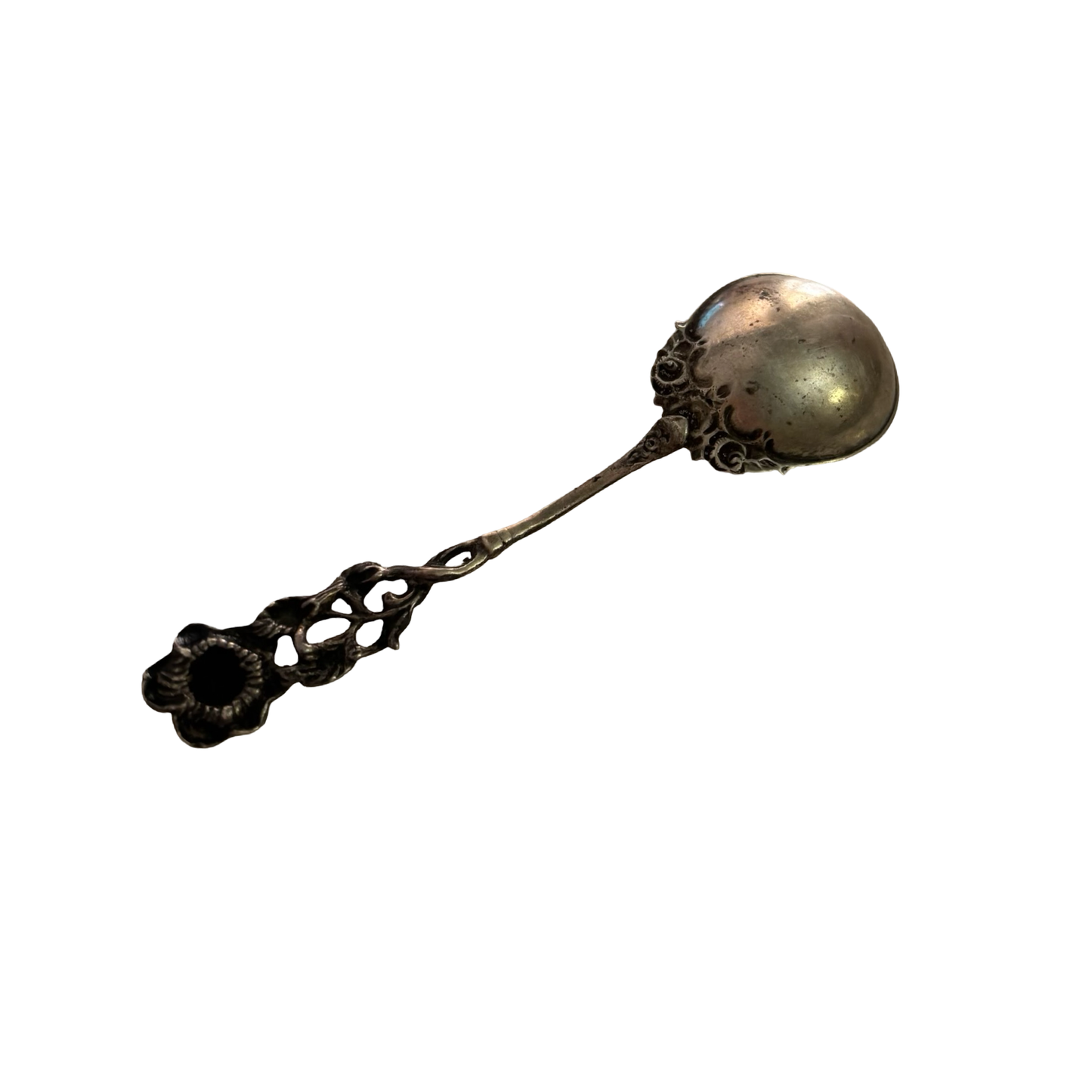 Sterling Silver Rose Sugar Spoon