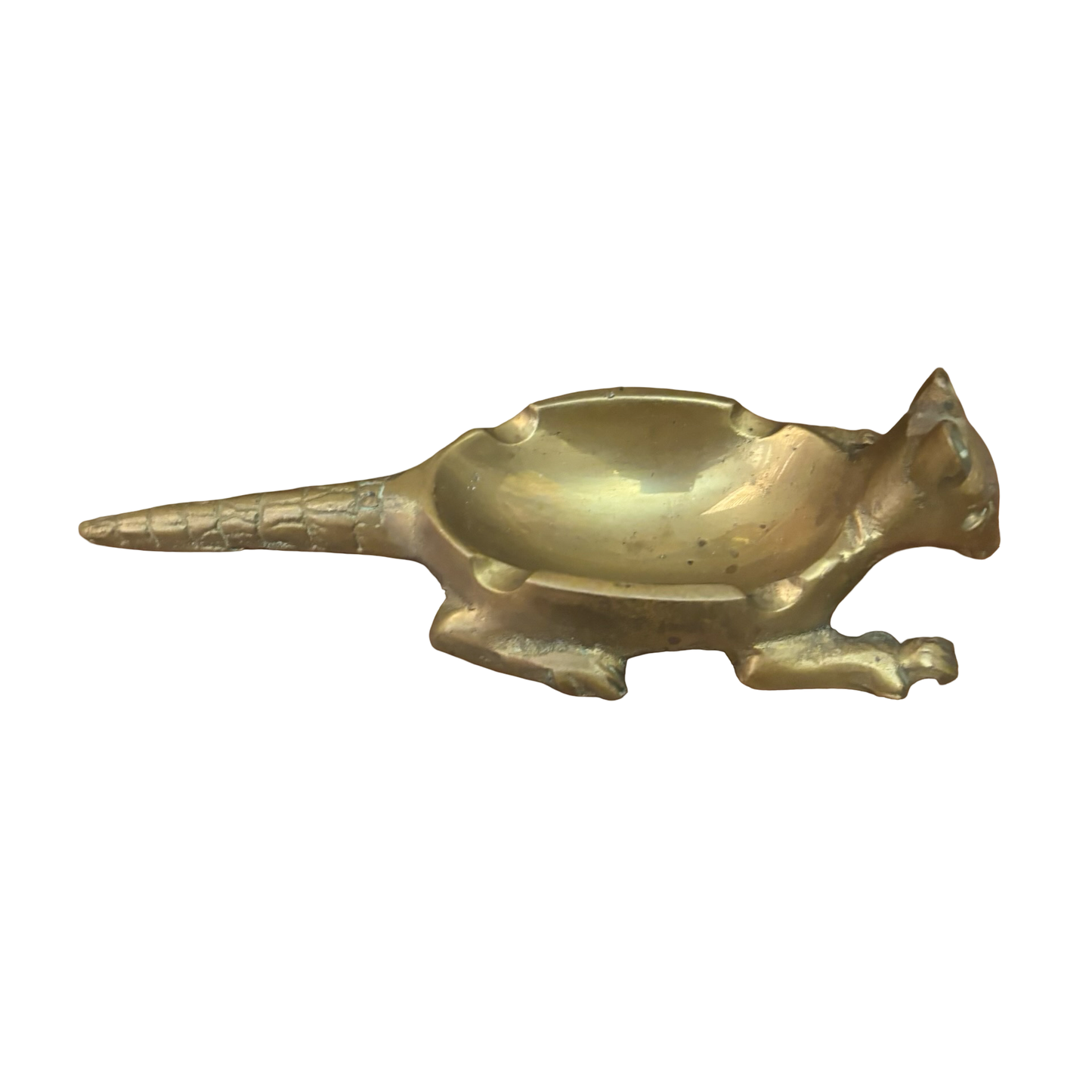 Brass Armadillo Ashtray