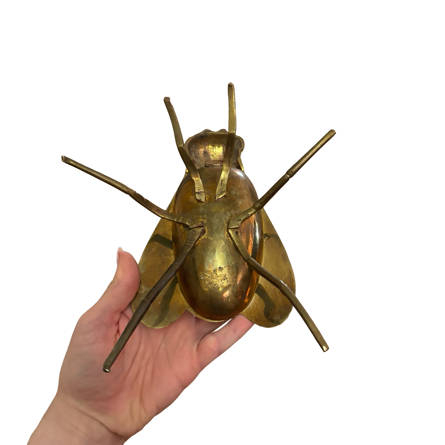 Large Brass Fly Ashtray