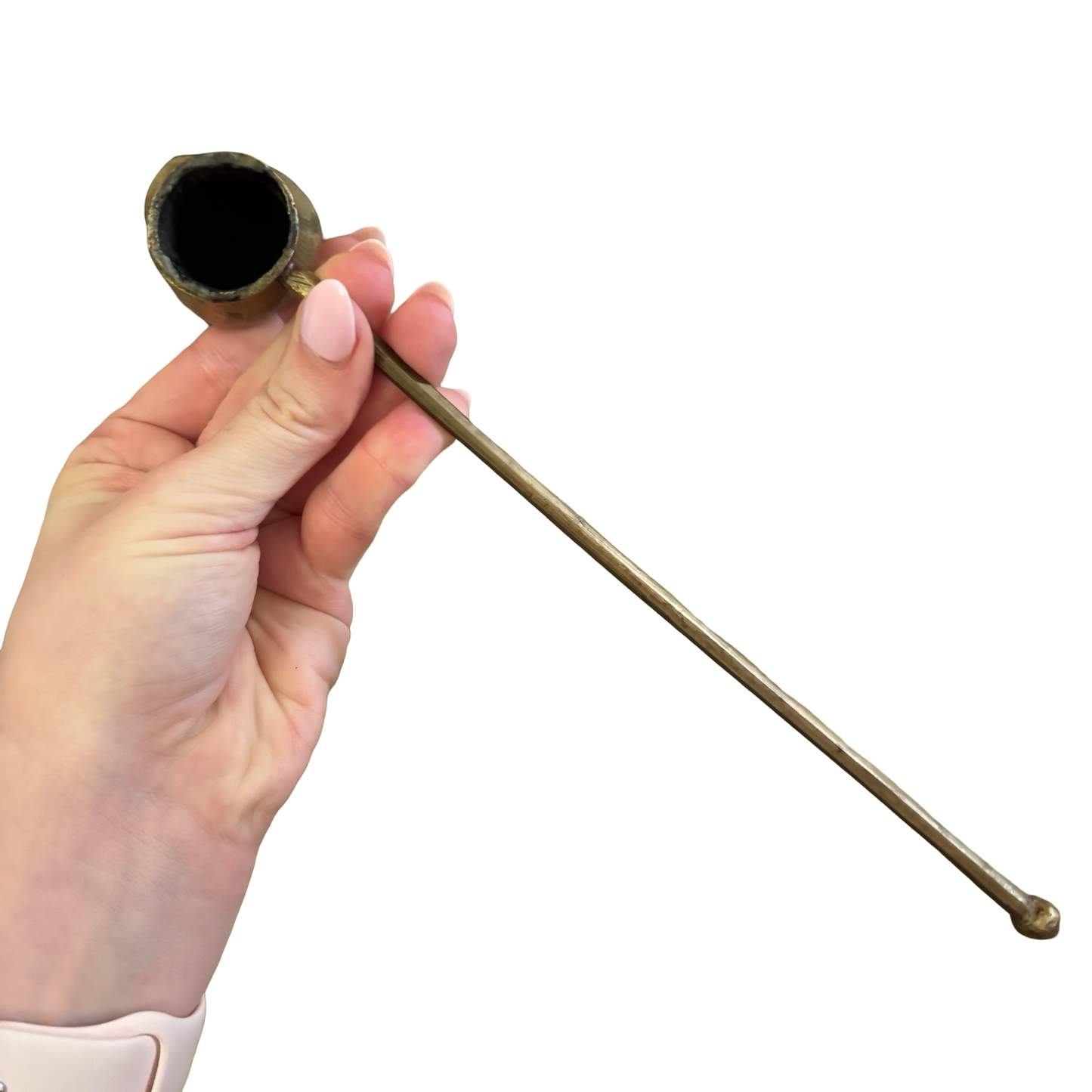 Brass Cat Head Snuffer