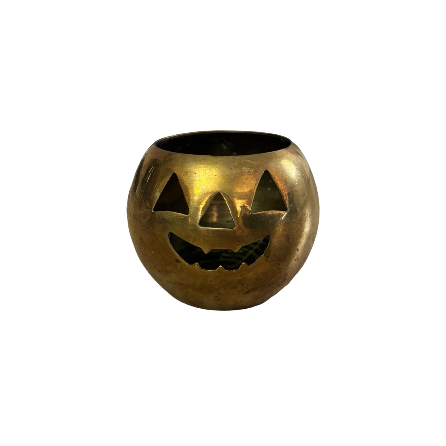 Brass Jack-o’-lantern Votive
