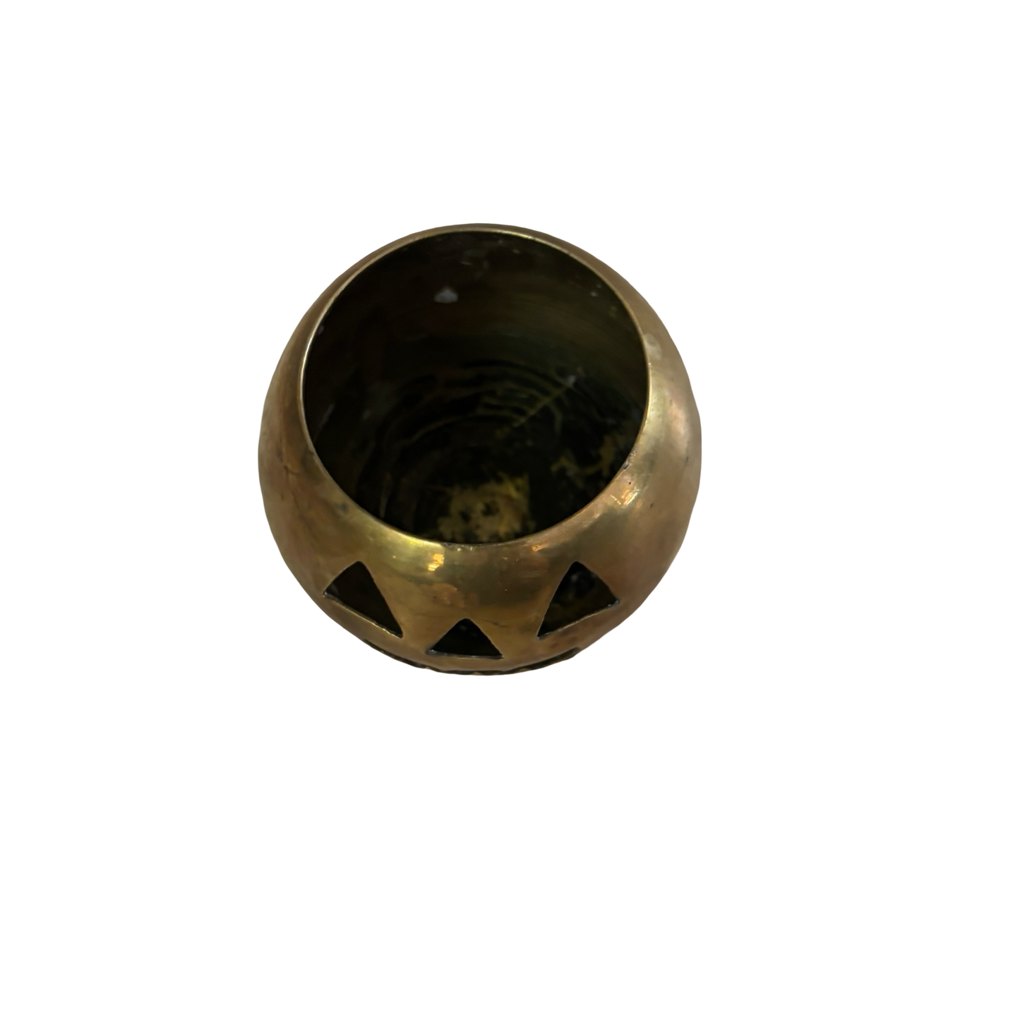 Brass Jack-o’-lantern Votive
