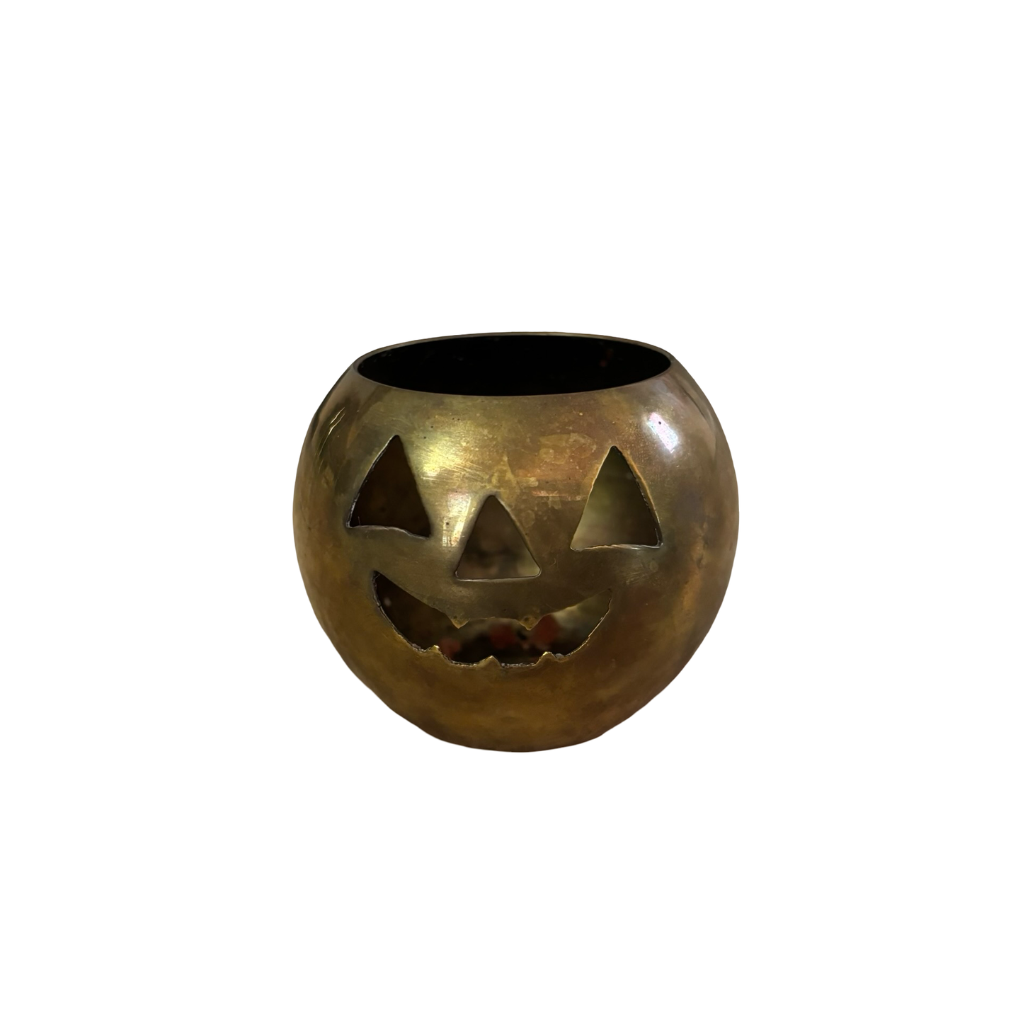 Brass Jack-o’-lantern Votive