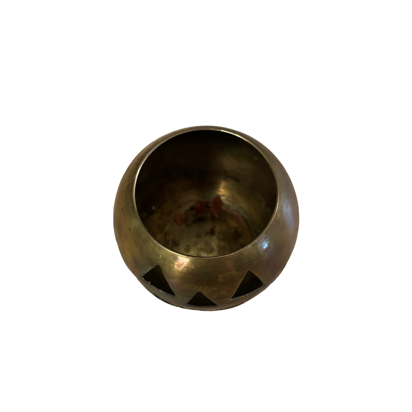 Brass Jack-o’-lantern Votive