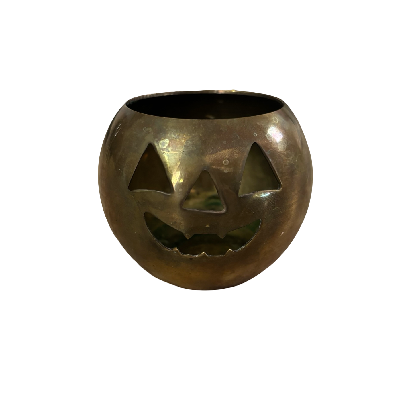 Brass Jack-o’-lantern Votive