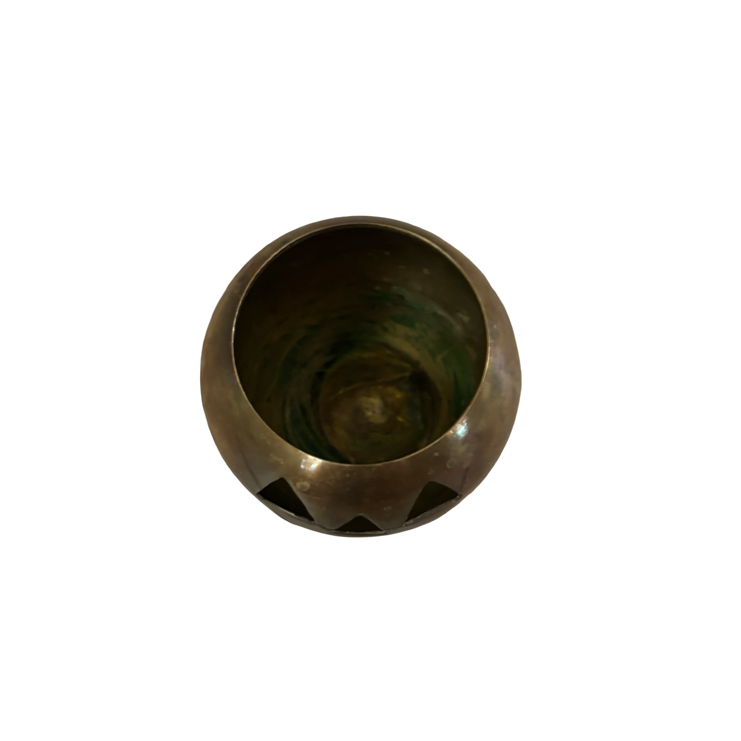 Brass Jack-o’-lantern Votive
