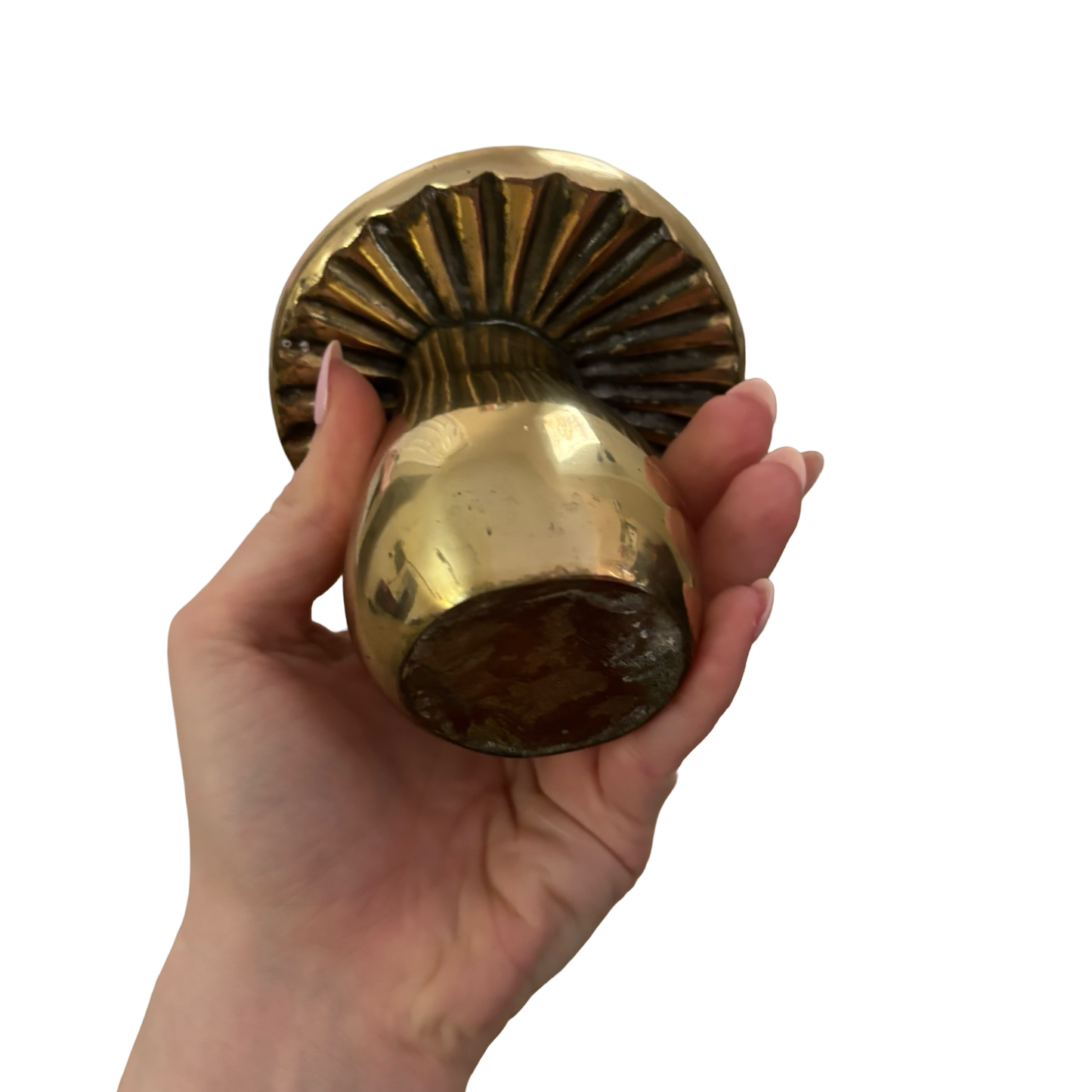 Large Brass Mushroom