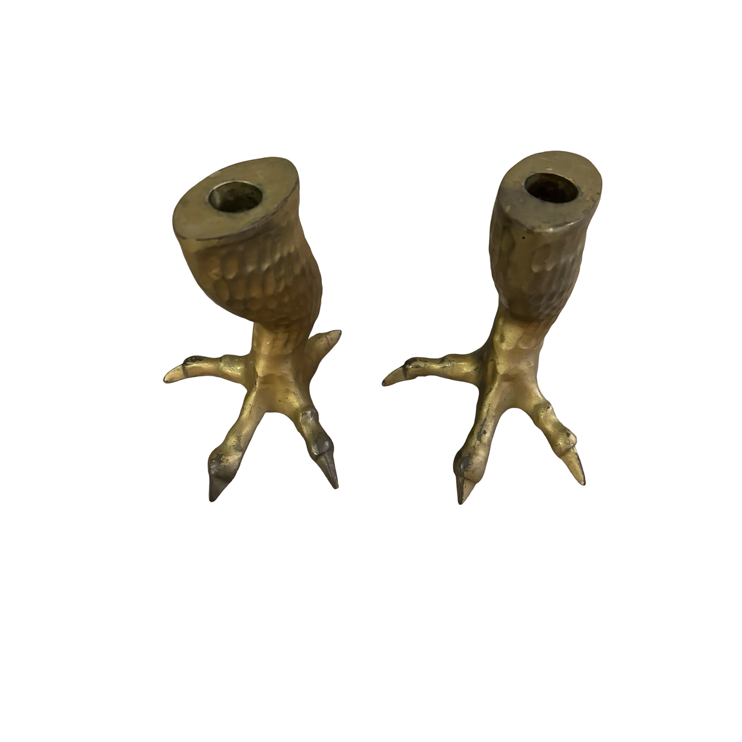 Brass Talon Candlestick Pair