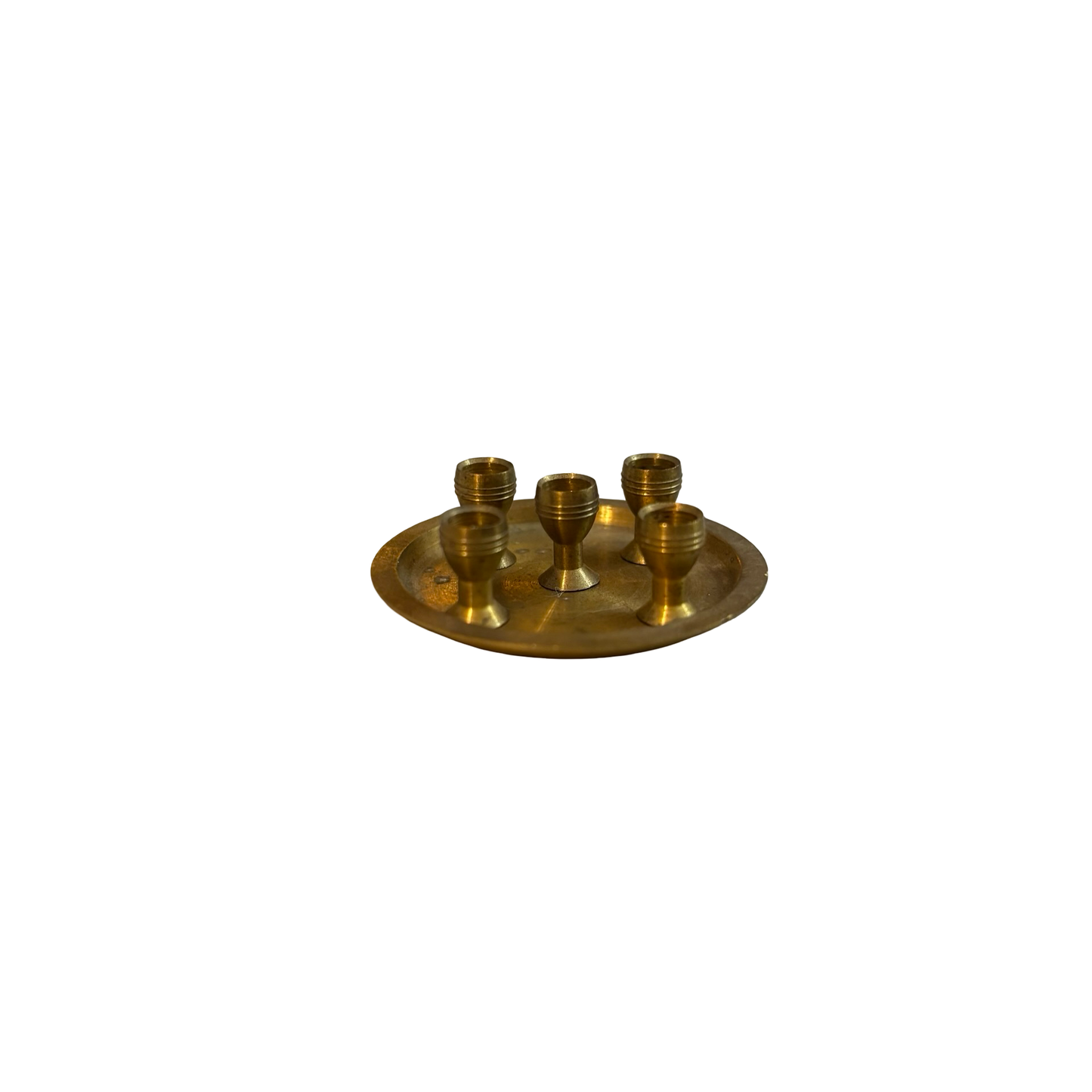 Brass Mini Tray with Cups