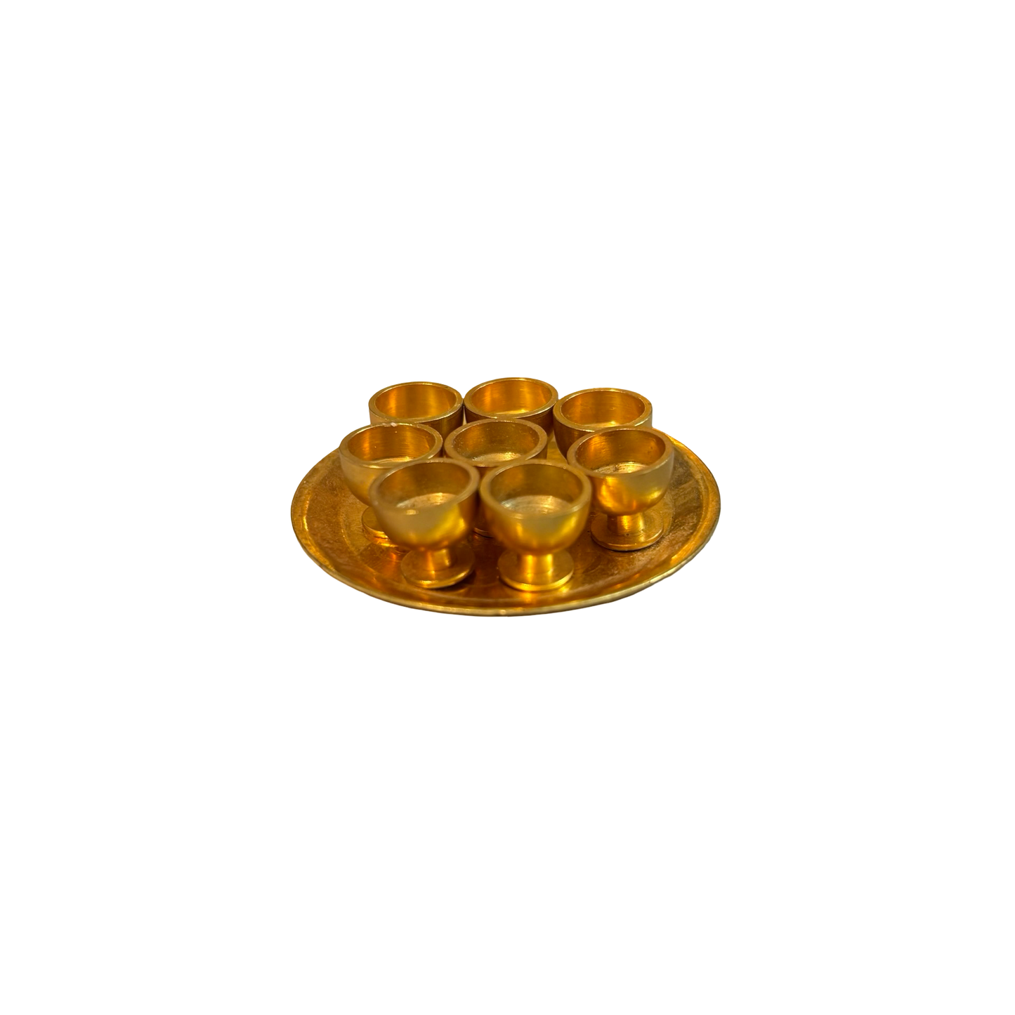 Brass Mini Tray with Cups