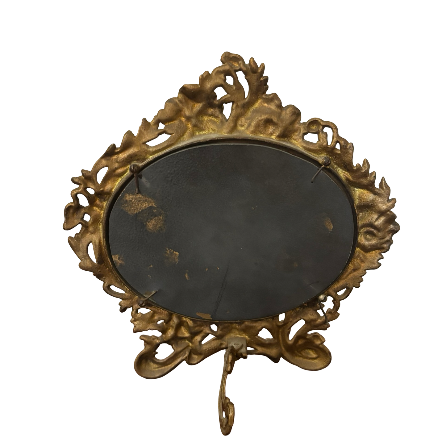 Antique Golden Floral Mirror