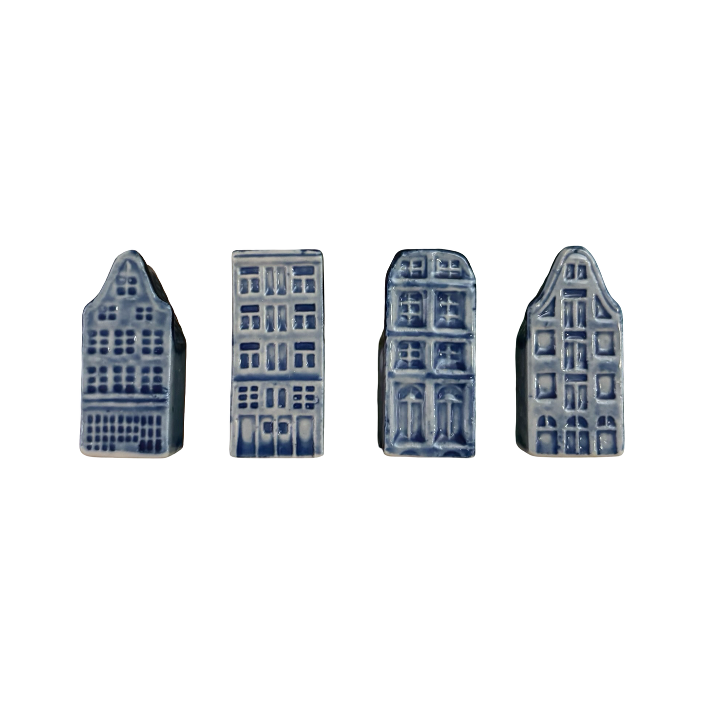 Mini Glazed Delft Blue Houses