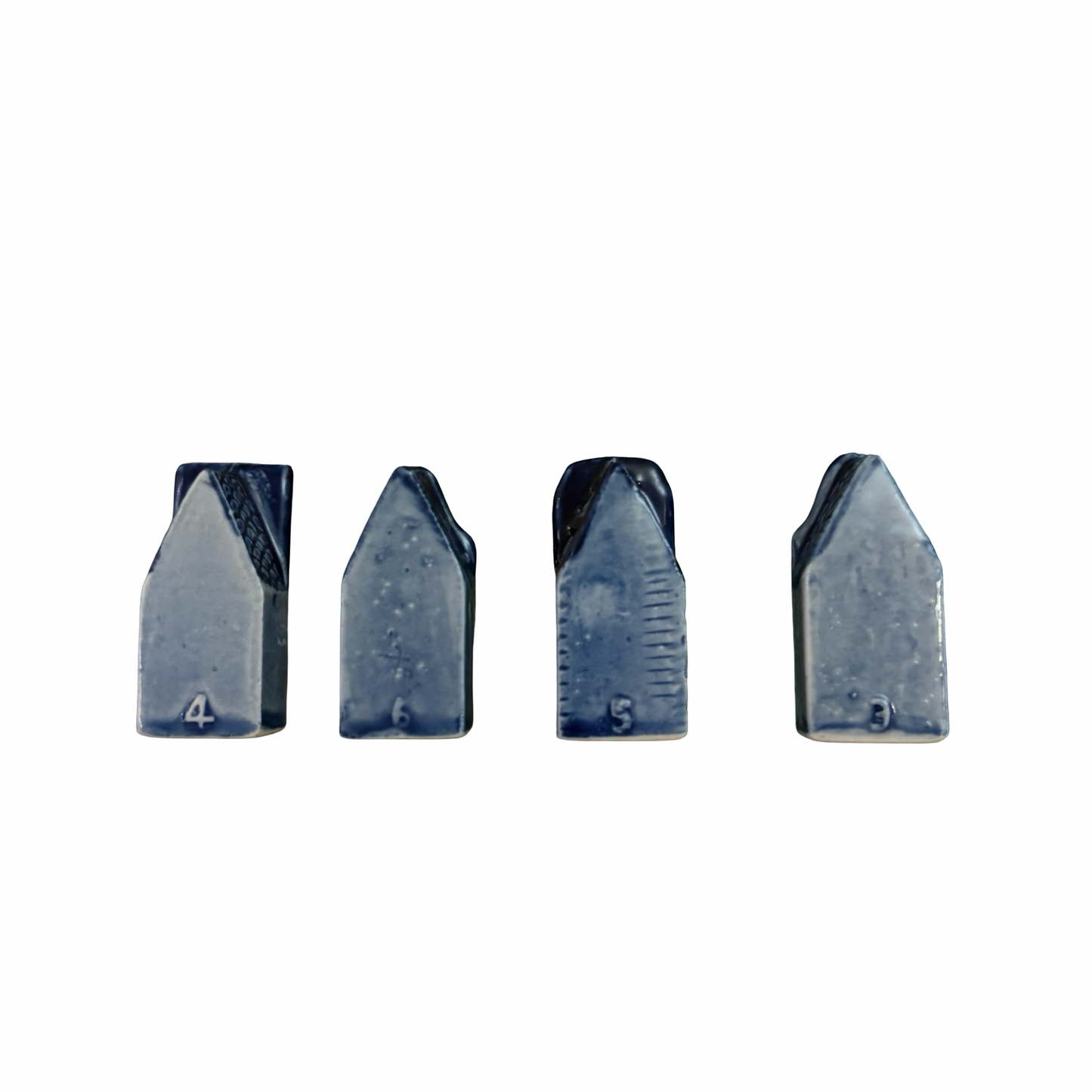 Mini Glazed Delft Blue Houses