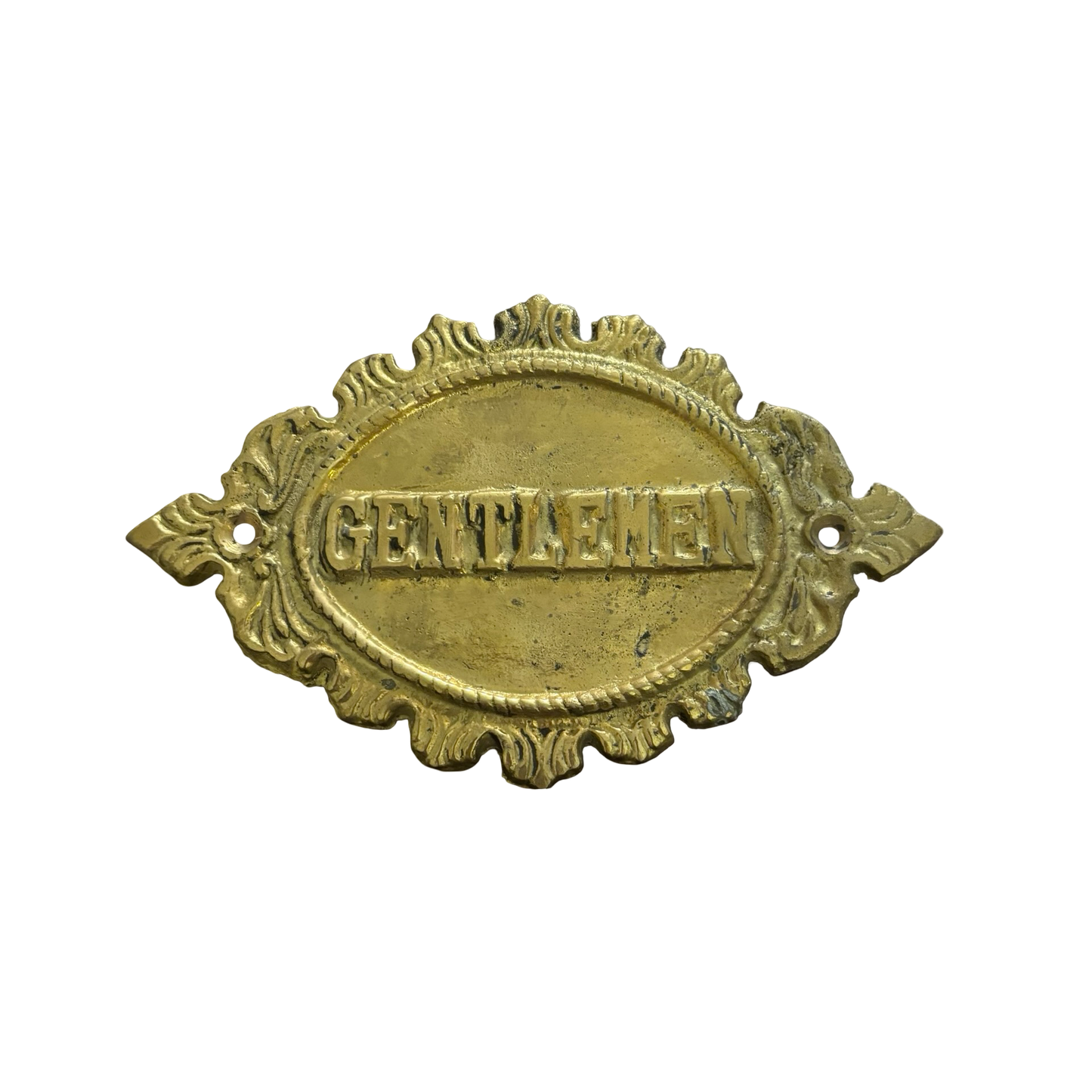 Brass Gentlemen Sign