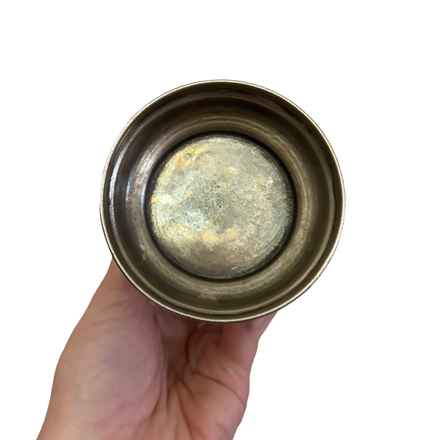 Silver Embossed Greek Key Vase Set